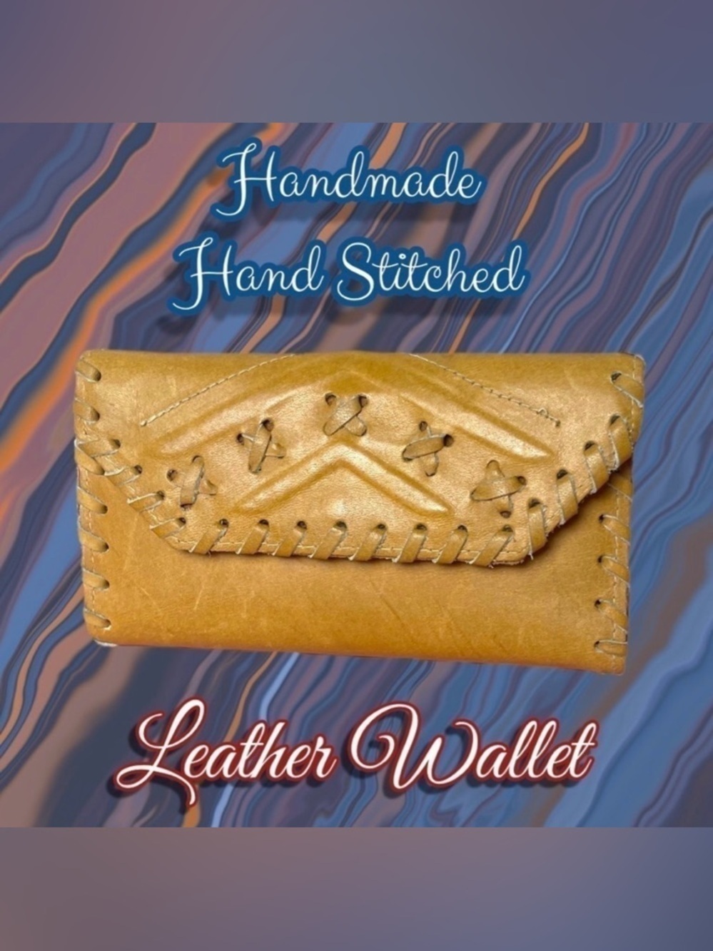 Handmade Hand Stitched Leather Wallet